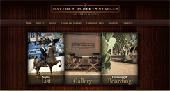 Desktop Screenshot of matthewrobertsstables.com